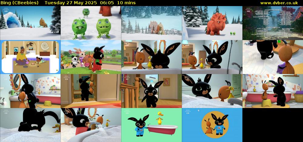 Bing (CBeebies) Tuesday 27 May 2025 06:05 - 06:15