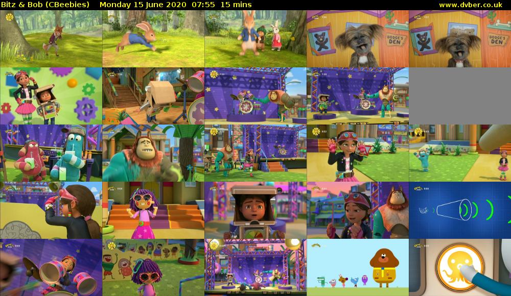Bitz & Bob (CBeebies) Monday 15 June 2020 07:55 - 08:10