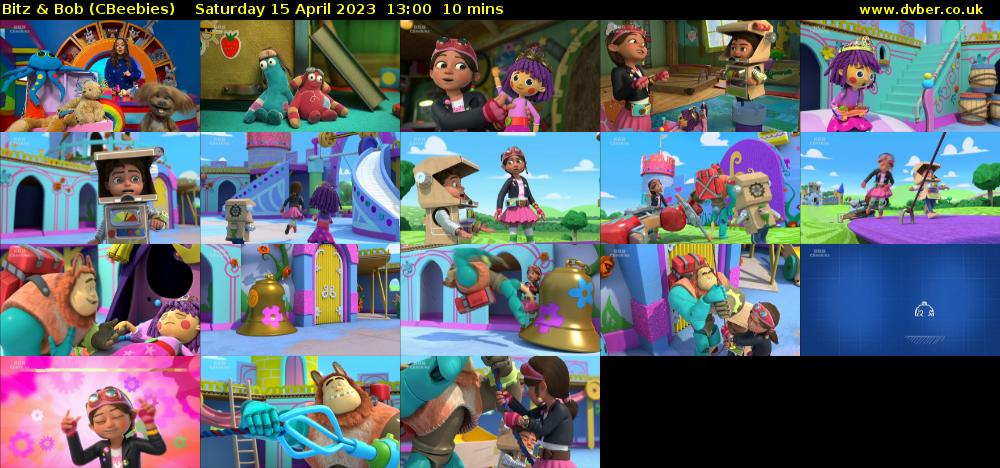 Bitz & Bob (CBeebies) Saturday 15 April 2023 13:00 - 13:10