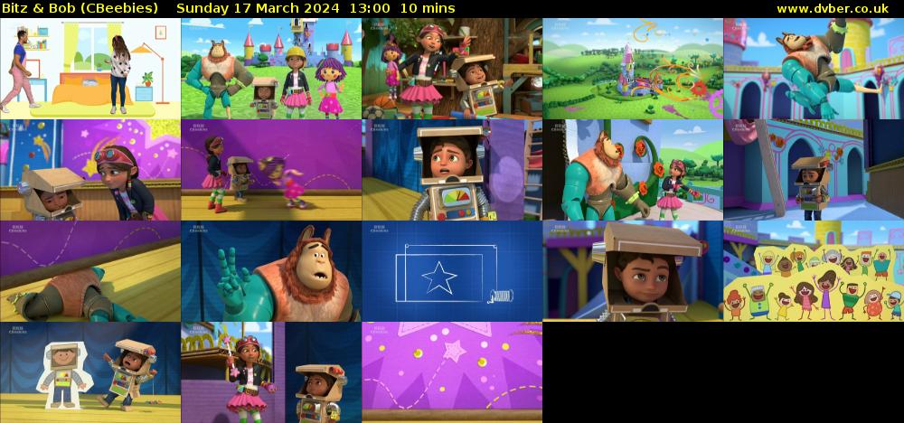 Bitz & Bob (CBeebies) Sunday 17 March 2024 13:00 - 13:10