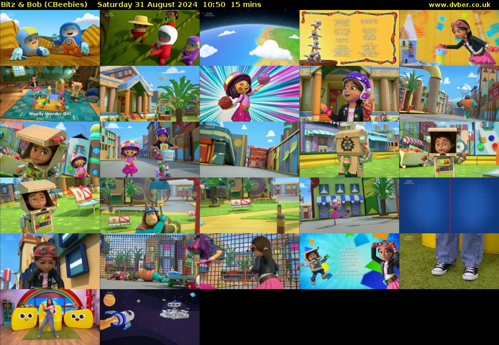 Bitz & Bob (CBeebies) Saturday 31 August 2024 10:50 - 11:05