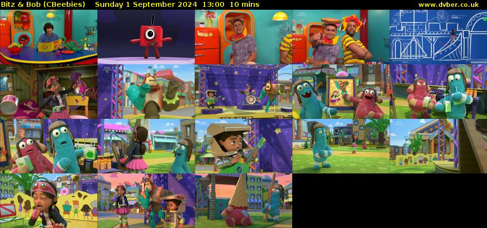 Bitz & Bob (CBeebies) Sunday 1 September 2024 13:00 - 13:10