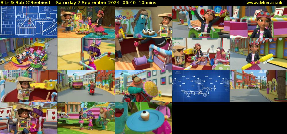 Bitz & Bob (CBeebies) Saturday 7 September 2024 06:40 - 06:50