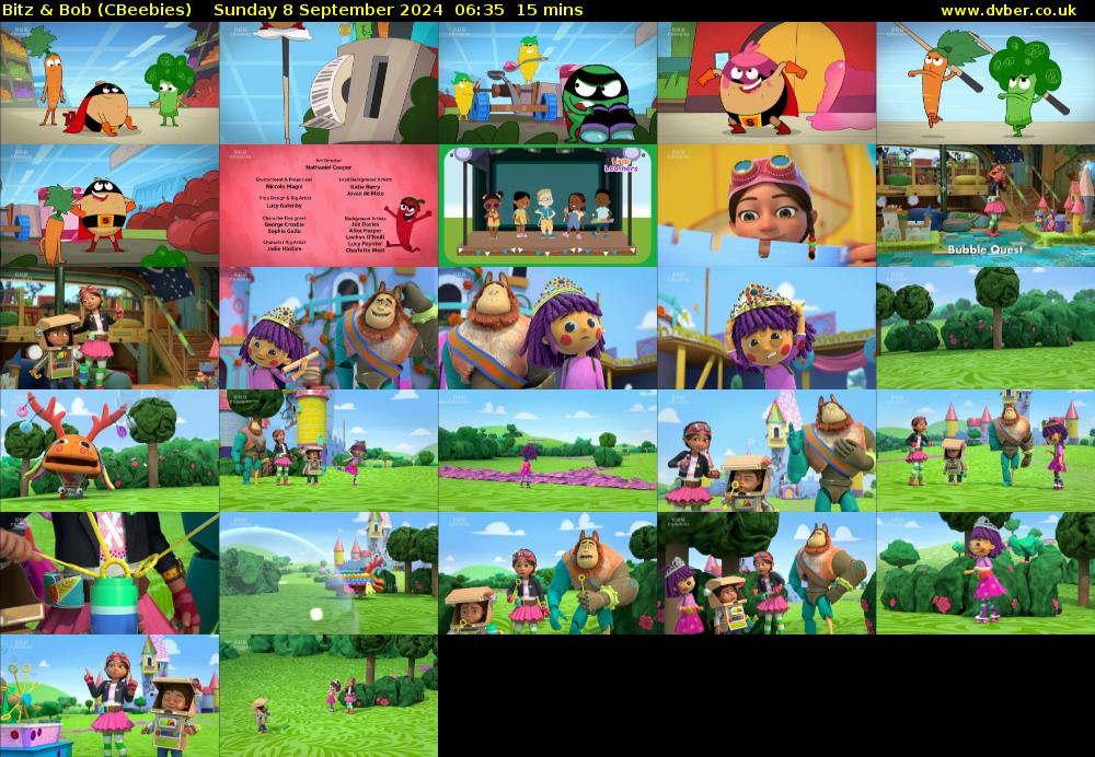 Bitz & Bob (CBeebies) Sunday 8 September 2024 06:35 - 06:50