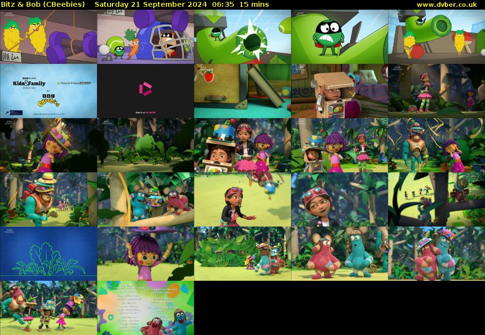 Bitz & Bob (CBeebies) Saturday 21 September 2024 06:35 - 06:50
