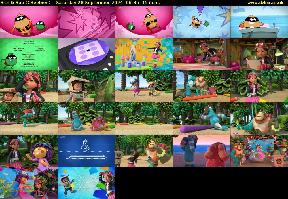 Bitz & Bob (CBeebies) Saturday 28 September 2024 06:35 - 06:50