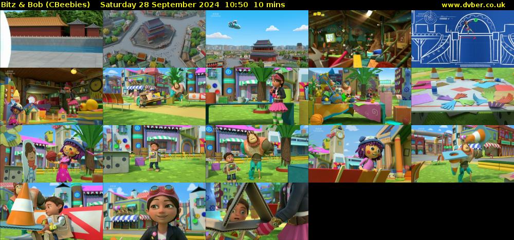Bitz & Bob (CBeebies) Saturday 28 September 2024 10:50 - 11:00