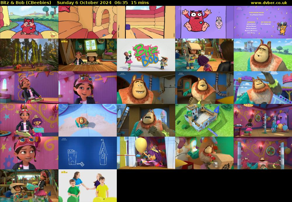 Bitz & Bob (CBeebies) Sunday 6 October 2024 06:35 - 06:50