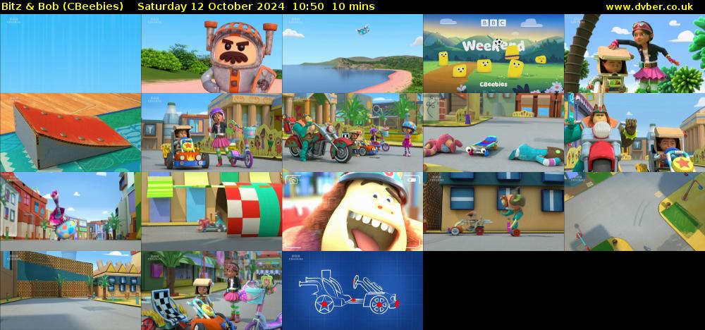 Bitz & Bob (CBeebies) Saturday 12 October 2024 10:50 - 11:00