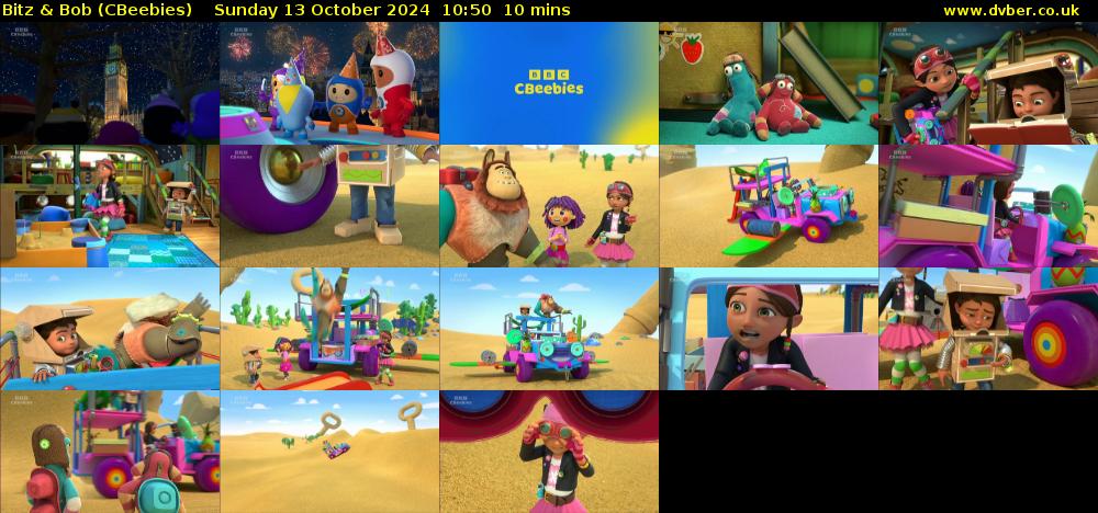Bitz & Bob (CBeebies) Sunday 13 October 2024 10:50 - 11:00