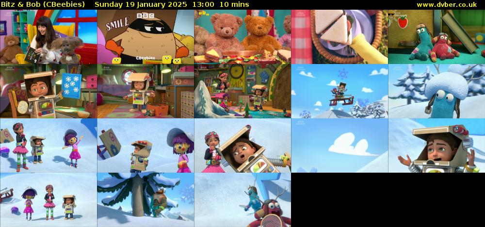 Bitz & Bob (CBeebies) Sunday 19 January 2025 13:00 - 13:10