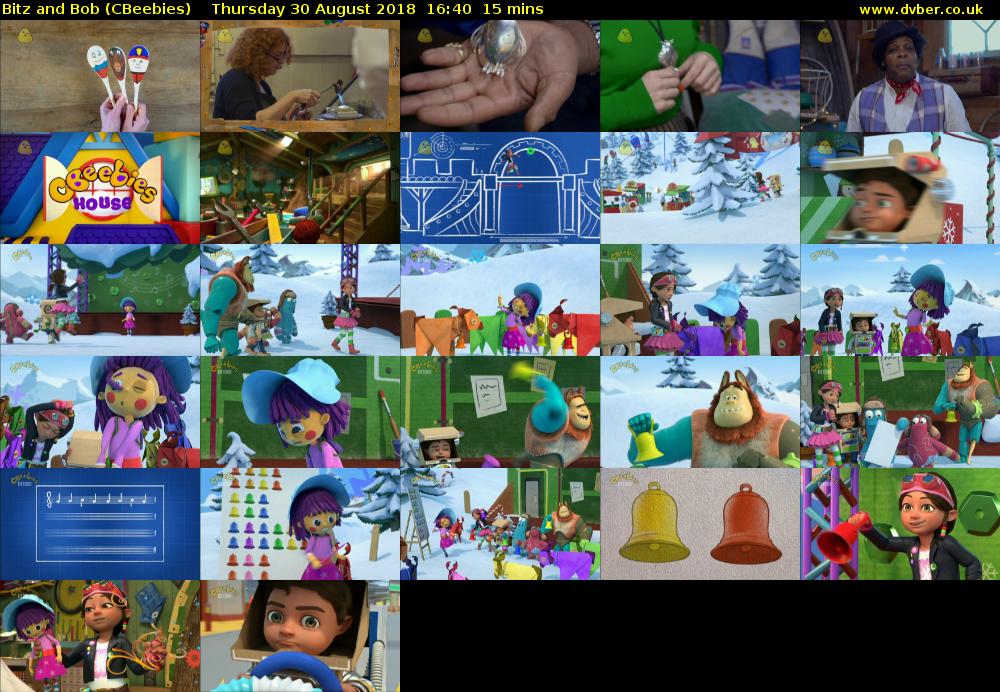 Bitz and Bob (CBeebies) Thursday 30 August 2018 16:40 - 16:55
