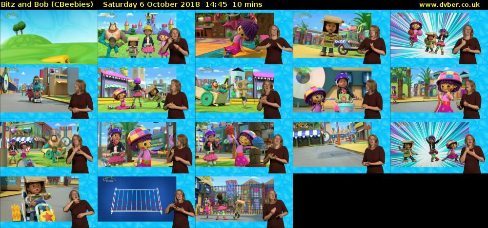 Bitz and Bob (CBeebies) Saturday 6 October 2018 14:45 - 14:55