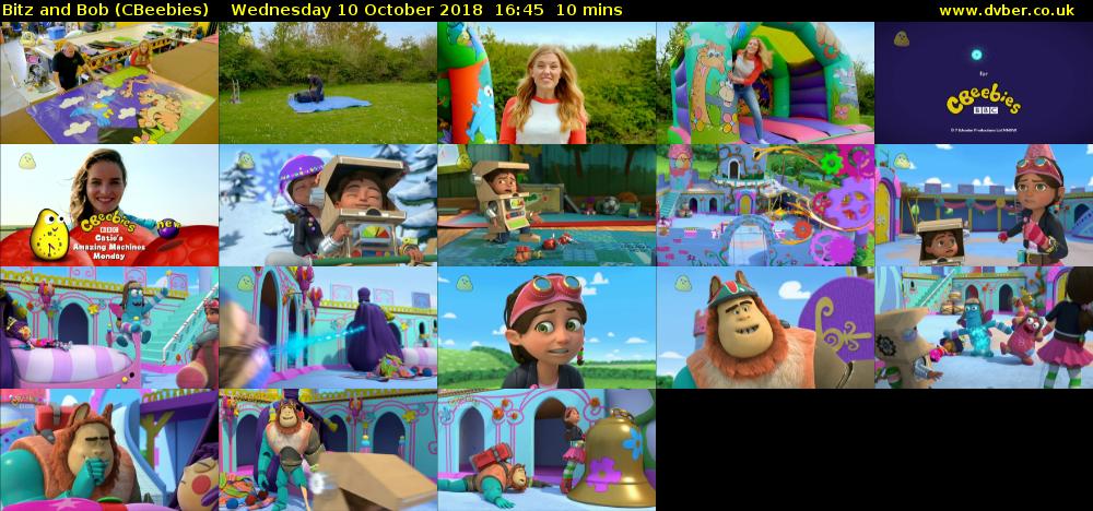 Bitz and Bob (CBeebies) Wednesday 10 October 2018 16:45 - 16:55