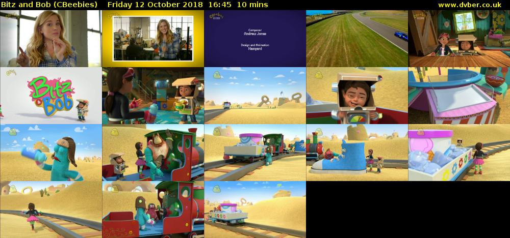 Bitz and Bob (CBeebies) Friday 12 October 2018 16:45 - 16:55