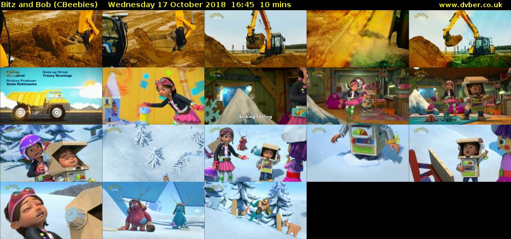 Bitz and Bob (CBeebies) Wednesday 17 October 2018 16:45 - 16:55