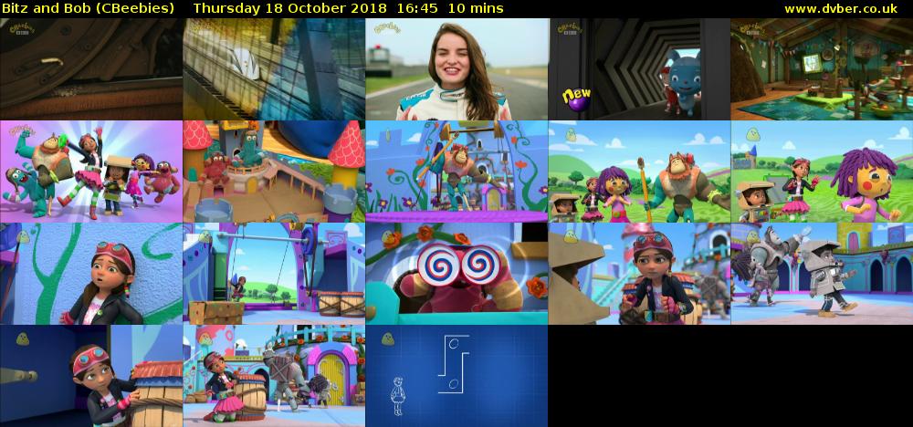 Bitz and Bob (CBeebies) Thursday 18 October 2018 16:45 - 16:55