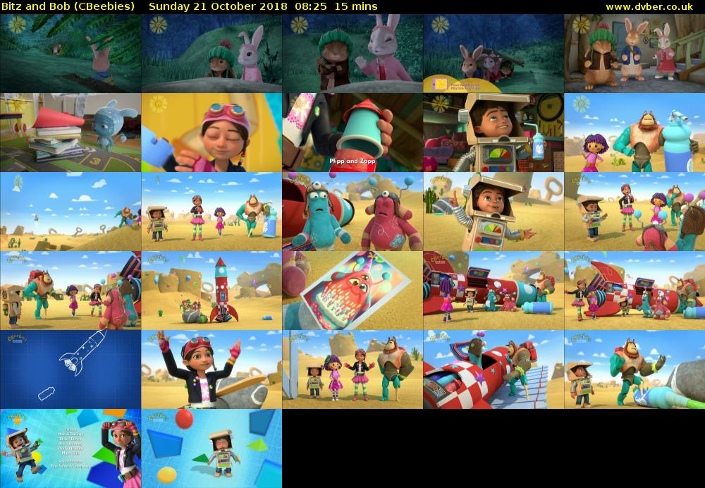 Bitz and Bob (CBeebies) Sunday 21 October 2018 08:25 - 08:40