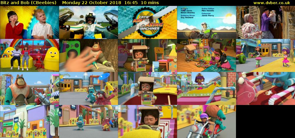 Bitz and Bob (CBeebies) Monday 22 October 2018 16:45 - 16:55