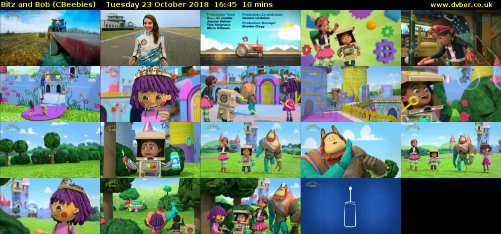 Bitz and Bob (CBeebies) Tuesday 23 October 2018 16:45 - 16:55