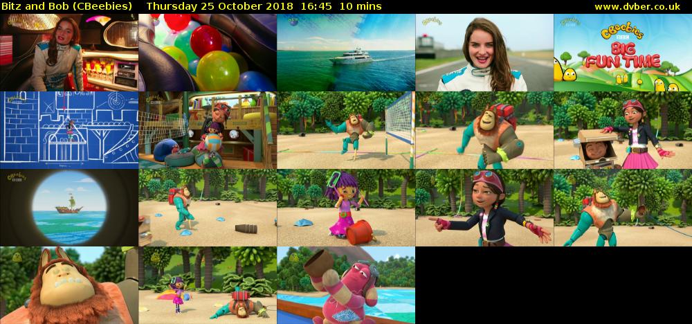 Bitz and Bob (CBeebies) Thursday 25 October 2018 16:45 - 16:55