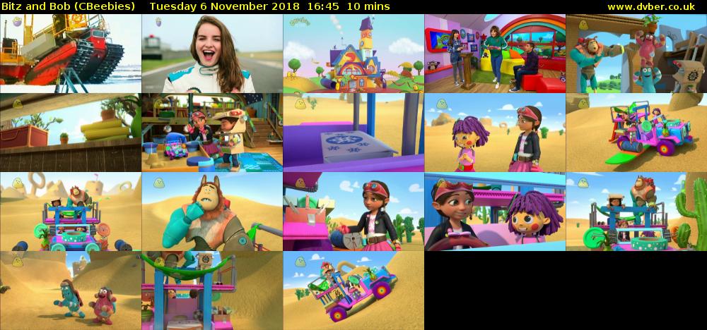 Bitz and Bob (CBeebies) Tuesday 6 November 2018 16:45 - 16:55