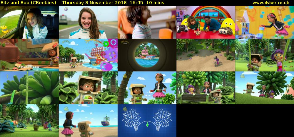 Bitz and Bob (CBeebies) Thursday 8 November 2018 16:45 - 16:55