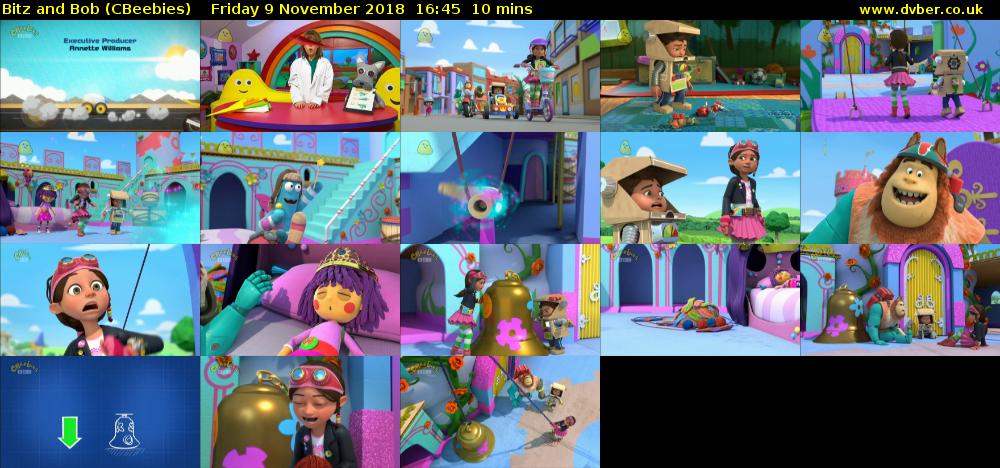 Bitz and Bob (CBeebies) Friday 9 November 2018 16:45 - 16:55