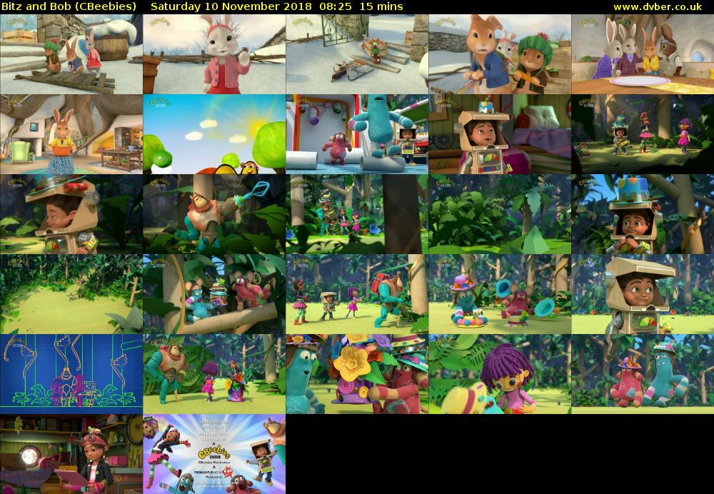 Bitz and Bob (CBeebies) Saturday 10 November 2018 08:25 - 08:40