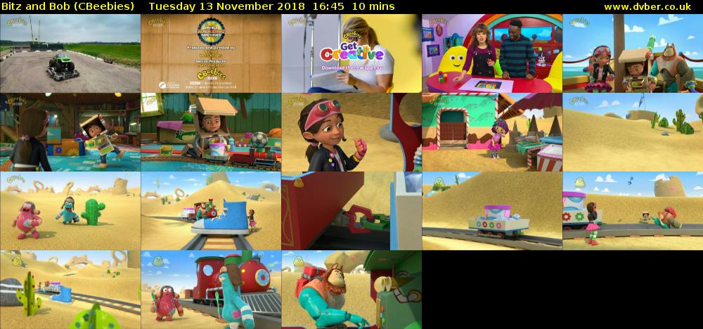 Bitz and Bob (CBeebies) Tuesday 13 November 2018 16:45 - 16:55