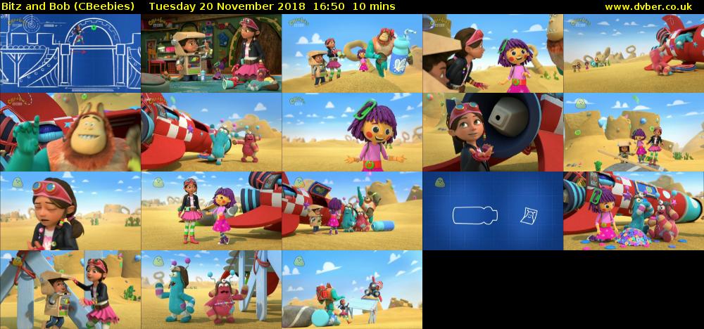 Bitz and Bob (CBeebies) Tuesday 20 November 2018 16:50 - 17:00