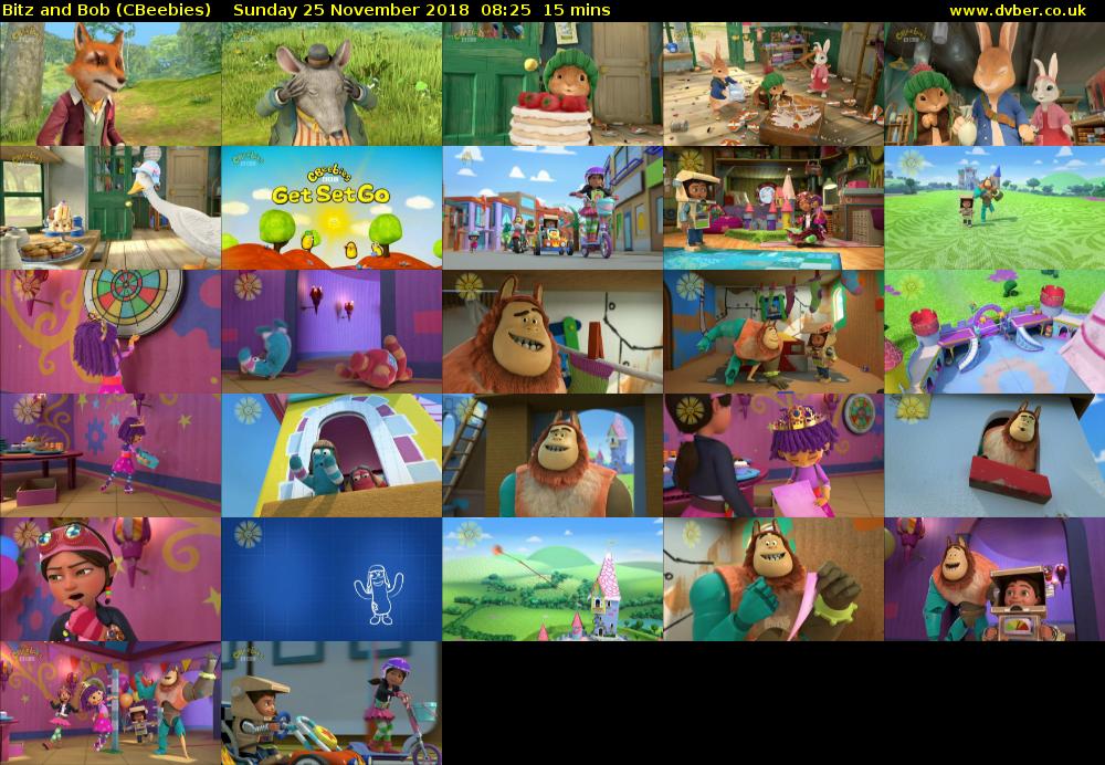 Bitz and Bob (CBeebies) Sunday 25 November 2018 08:25 - 08:40