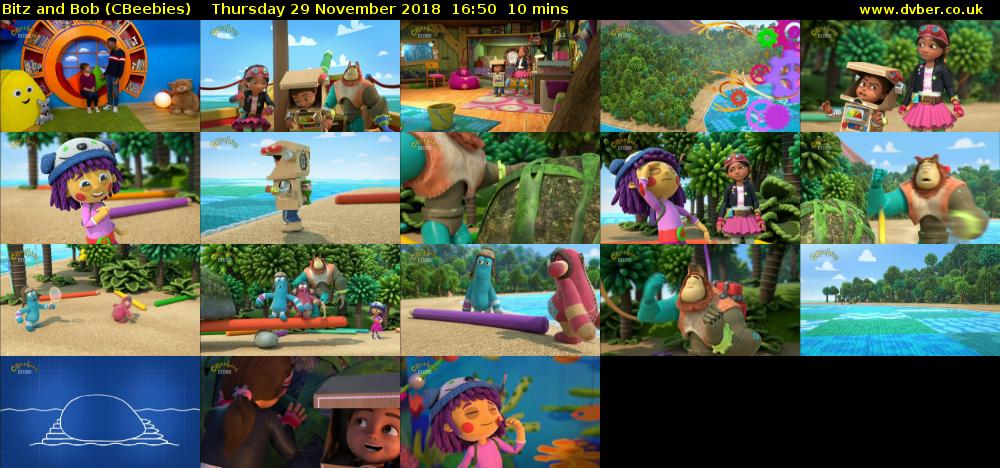 Bitz and Bob (CBeebies) Thursday 29 November 2018 16:50 - 17:00
