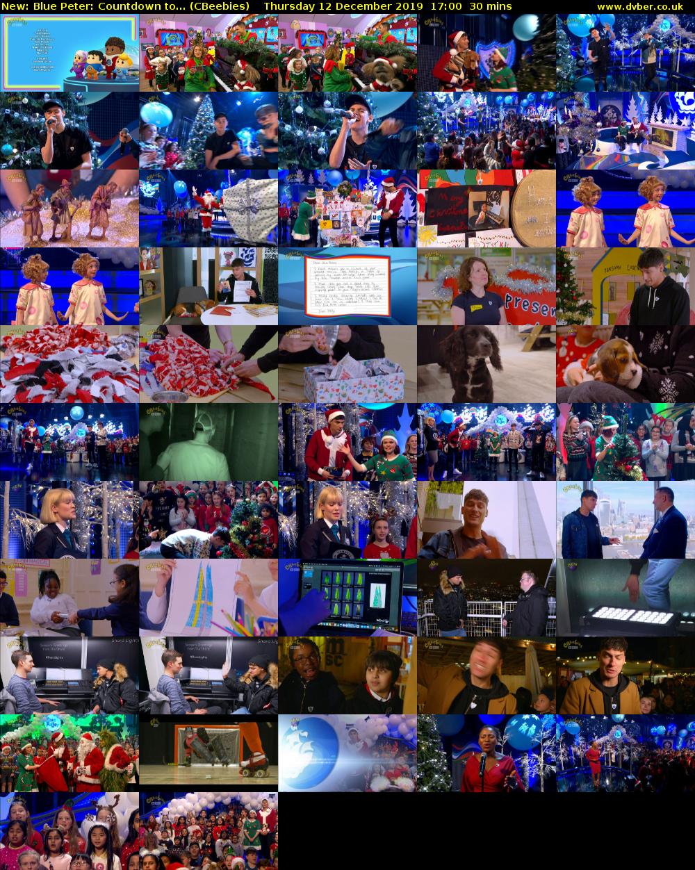 Blue Peter: Countdown to... (CBeebies) Thursday 12 December 2019 17:00 - 17:30