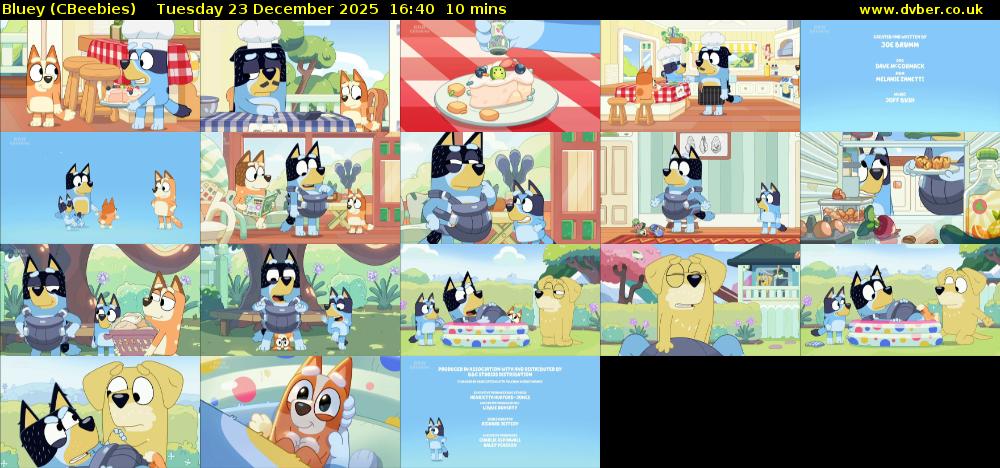 Bluey (CBeebies) Tuesday 23 December 2025 16:40 - 16:50