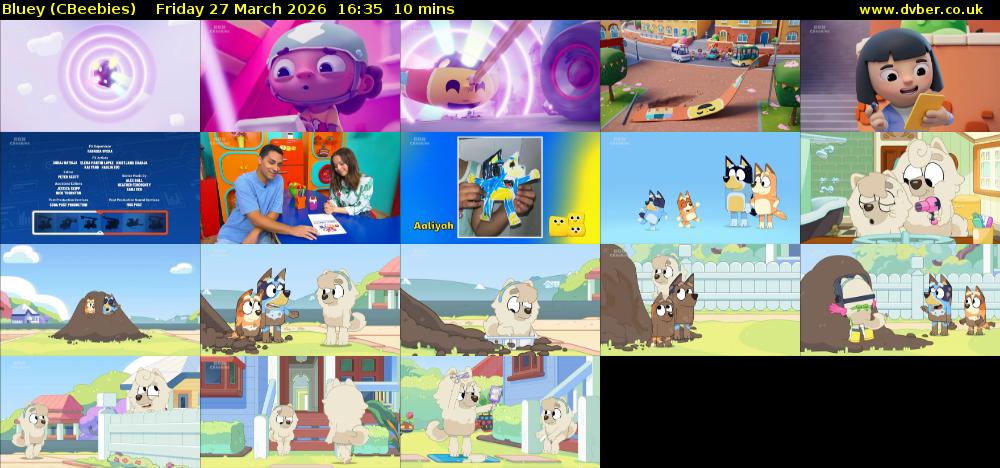 Bluey (CBeebies) Friday 27 March 2026 16:35 - 16:45