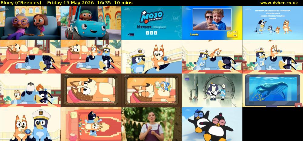 Bluey (CBeebies) Friday 15 May 2026 16:35 - 16:45