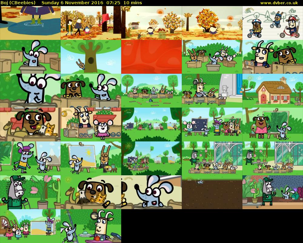 Boj (CBeebies) Sunday 6 November 2016 07:25 - 07:35