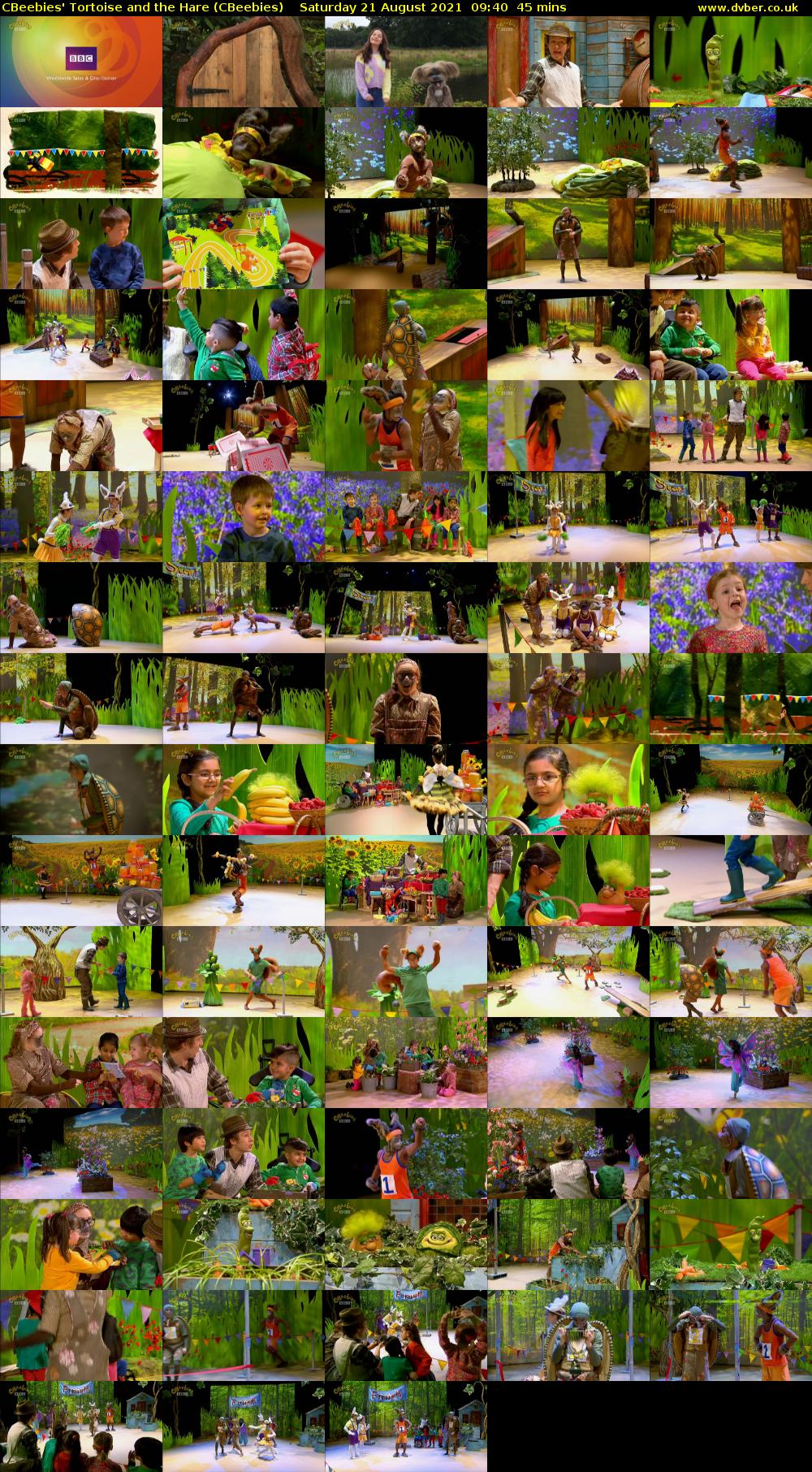CBeebies' Tortoise and the Hare (CBeebies) Saturday 21 August 2021 09:40 - 10:25