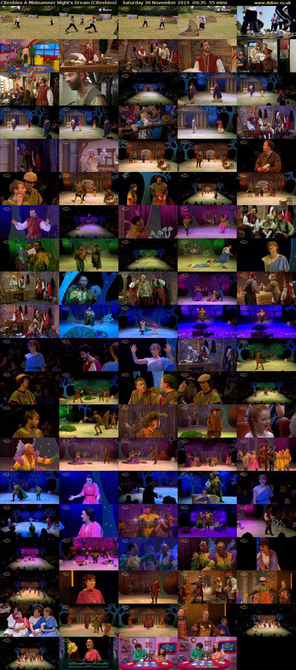 CBeebies A Midsummer Night's Dream (CBeebies) Saturday 30 November 2019 09:35 - 10:30