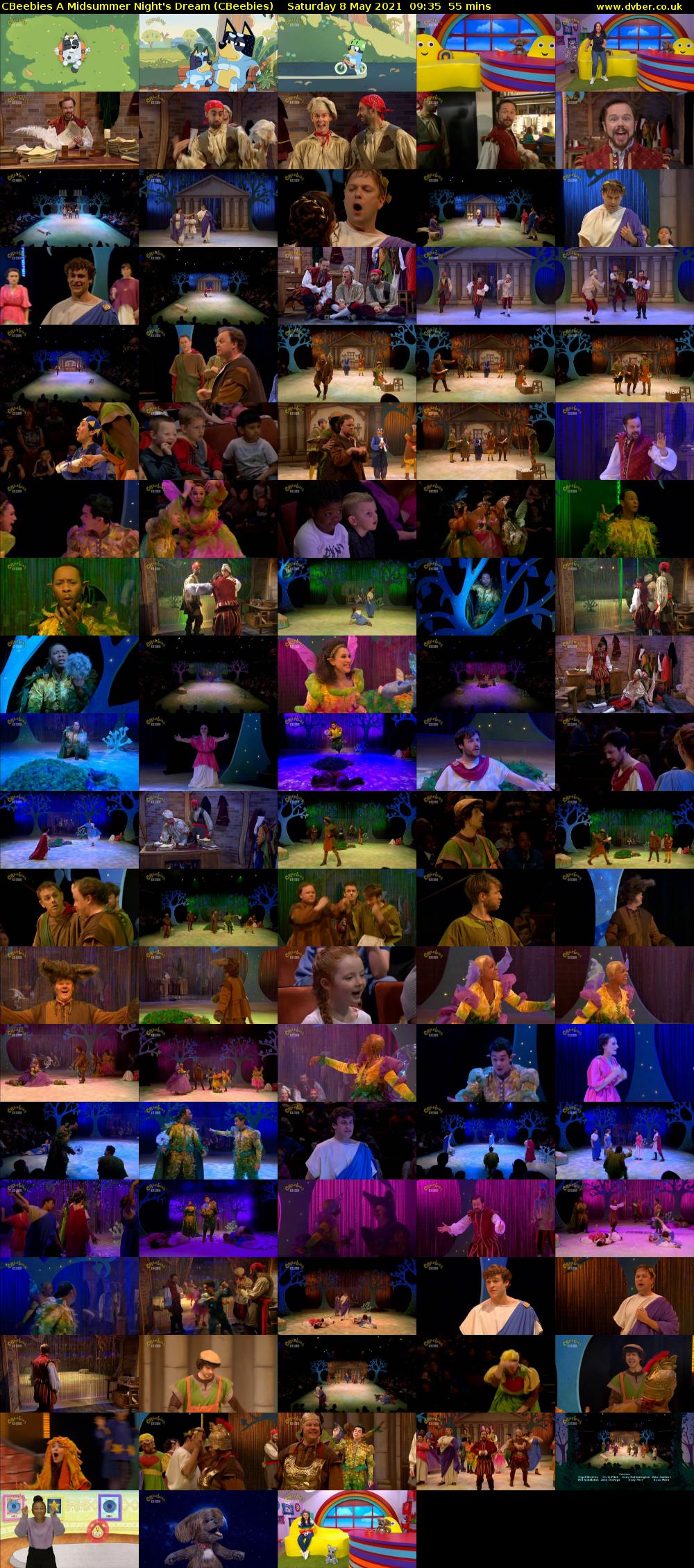 CBeebies A Midsummer Night's Dream (CBeebies) Saturday 8 May 2021 09:35 - 10:30