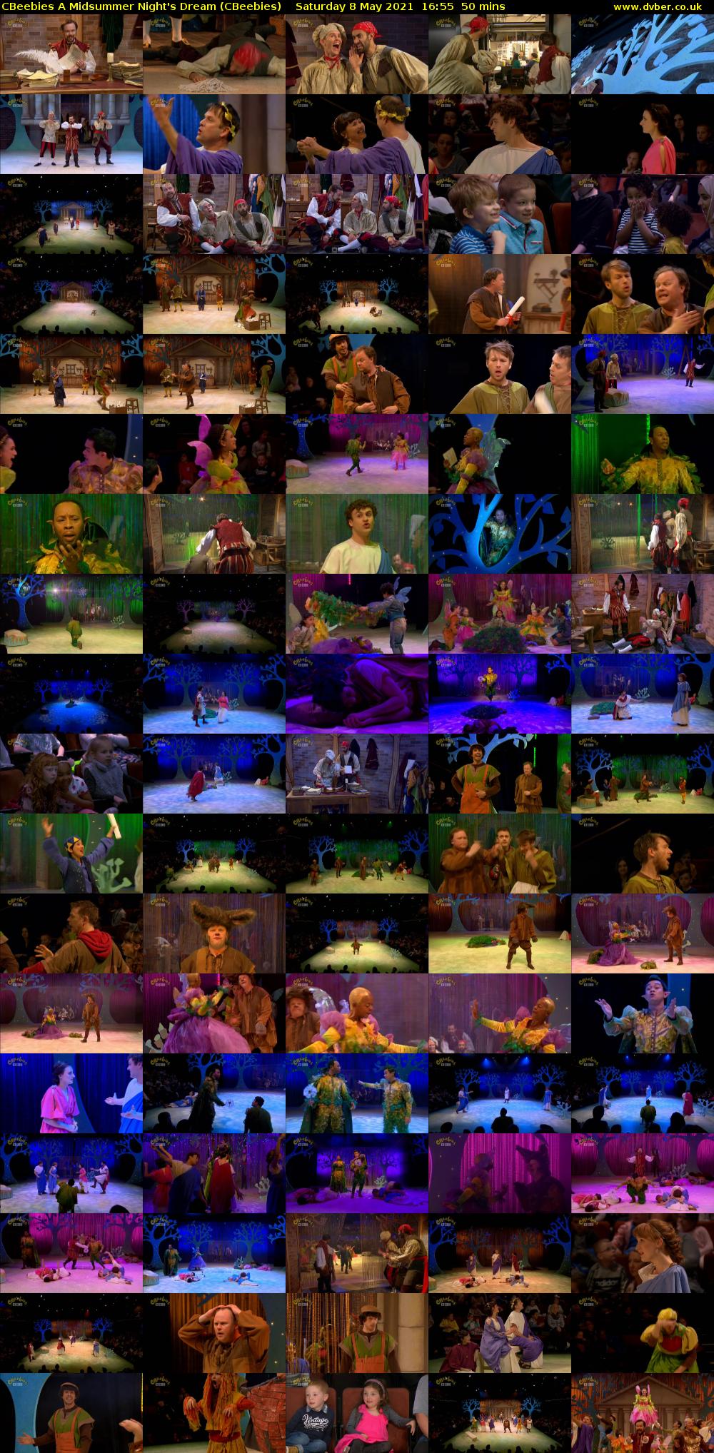 CBeebies A Midsummer Night's Dream (CBeebies) Saturday 8 May 2021 16:55 - 17:45