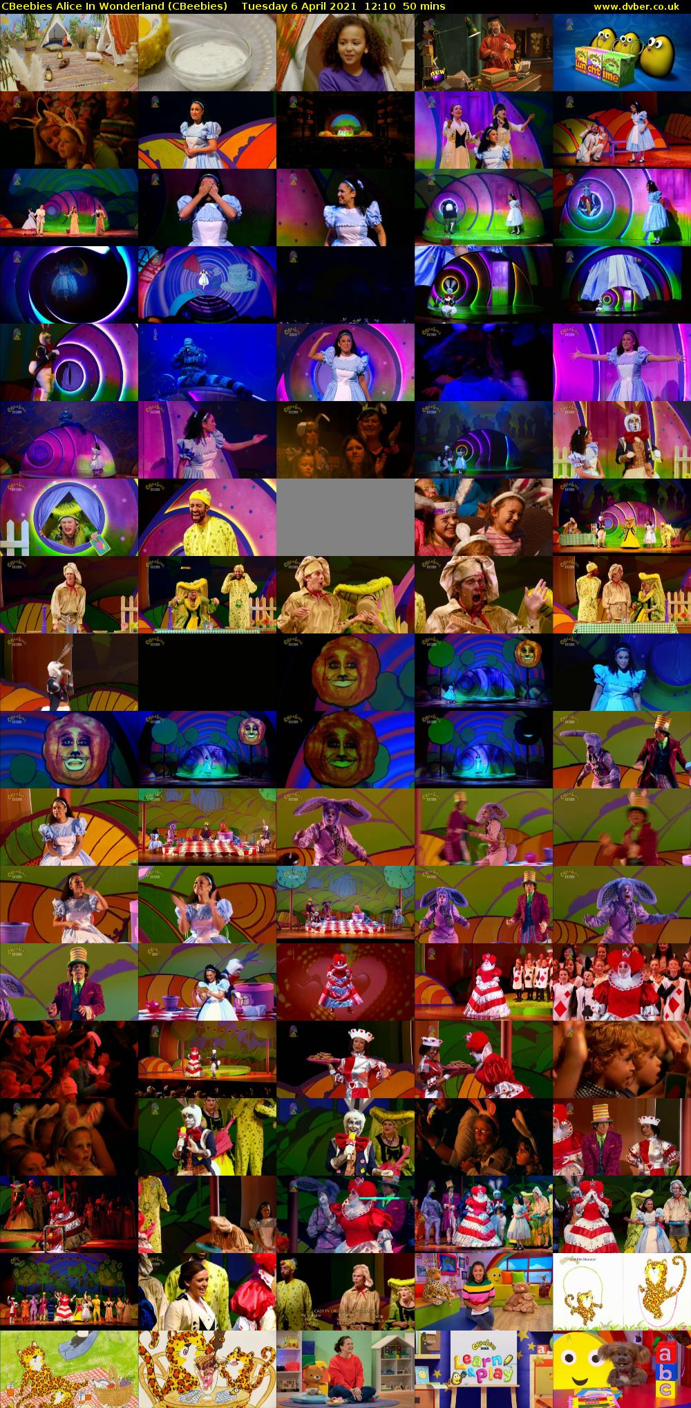 CBeebies Alice in Wonderland (CBeebies) Tuesday 6 April 2021 12:10 - 13:00
