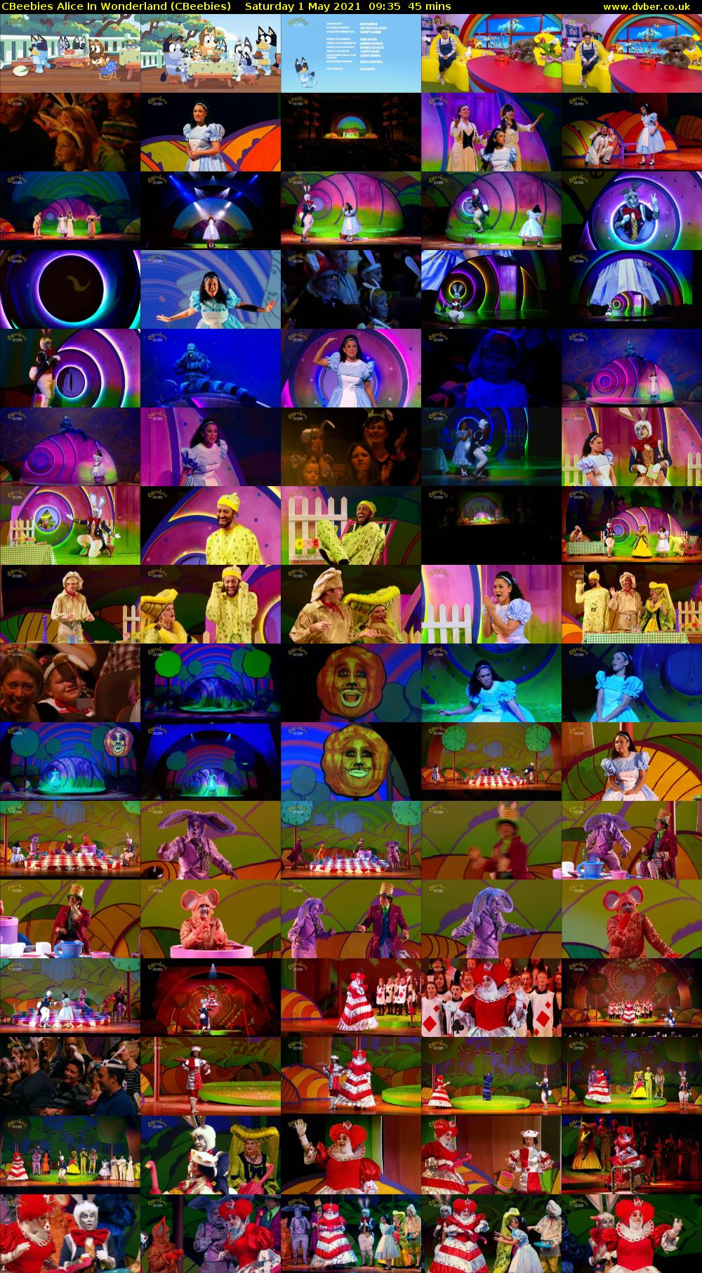 CBeebies Alice in Wonderland (CBeebies) Saturday 1 May 2021 09:35 - 10:20