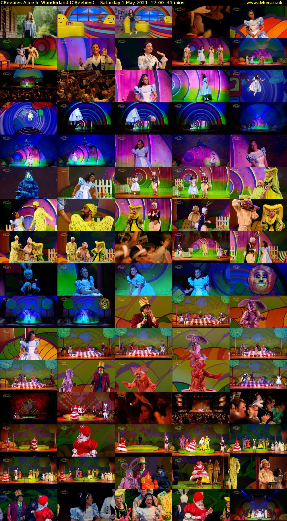 CBeebies Alice in Wonderland (CBeebies) Saturday 1 May 2021 17:00 - 17:45