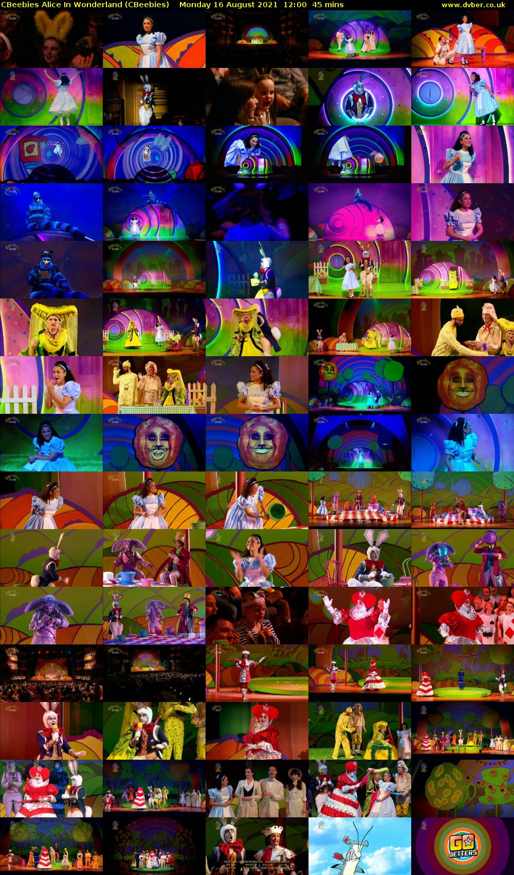 CBeebies Alice in Wonderland (CBeebies) Monday 16 August 2021 12:00 - 12:45