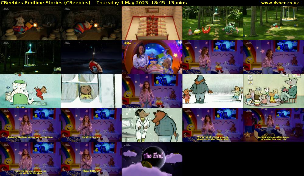 CBeebies Bedtime Stories (CBeebies) Thursday 4 May 2023 18:45 - 18:58