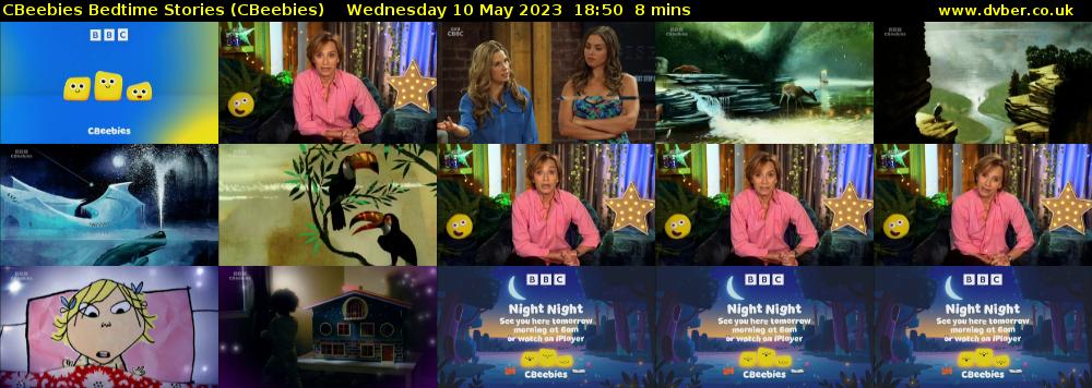 CBeebies Bedtime Stories (CBeebies) Wednesday 10 May 2023 18:50 - 18:58