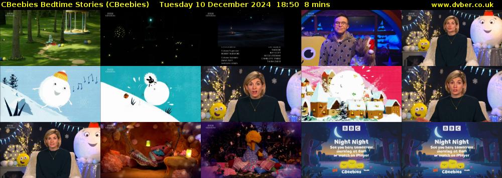 CBeebies Bedtime Stories (CBeebies) Tuesday 10 December 2024 18:50 - 18:58