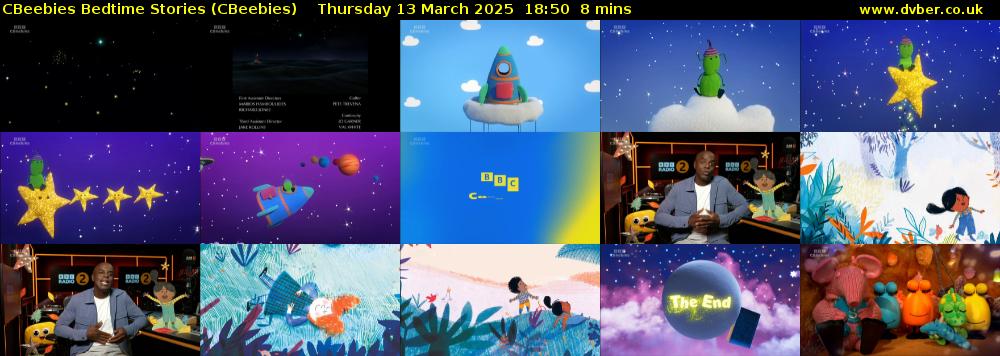 CBeebies Bedtime Stories (CBeebies) Thursday 13 March 2025 18:50 - 18:58